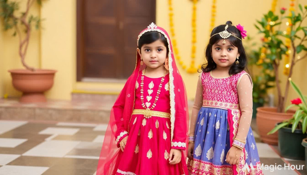 Diwali Traditional Outfits For Children Adorable And Festive Fashion